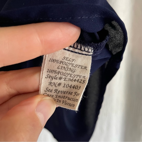 EM Navy Work Blouse - Picture 6 of 6